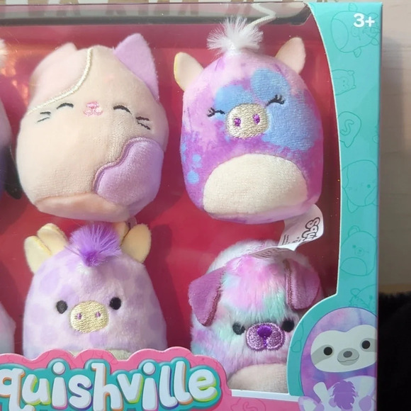 Squishville Purple Pals Squad set of 6 by Squishmallows - Picture 3 of 5